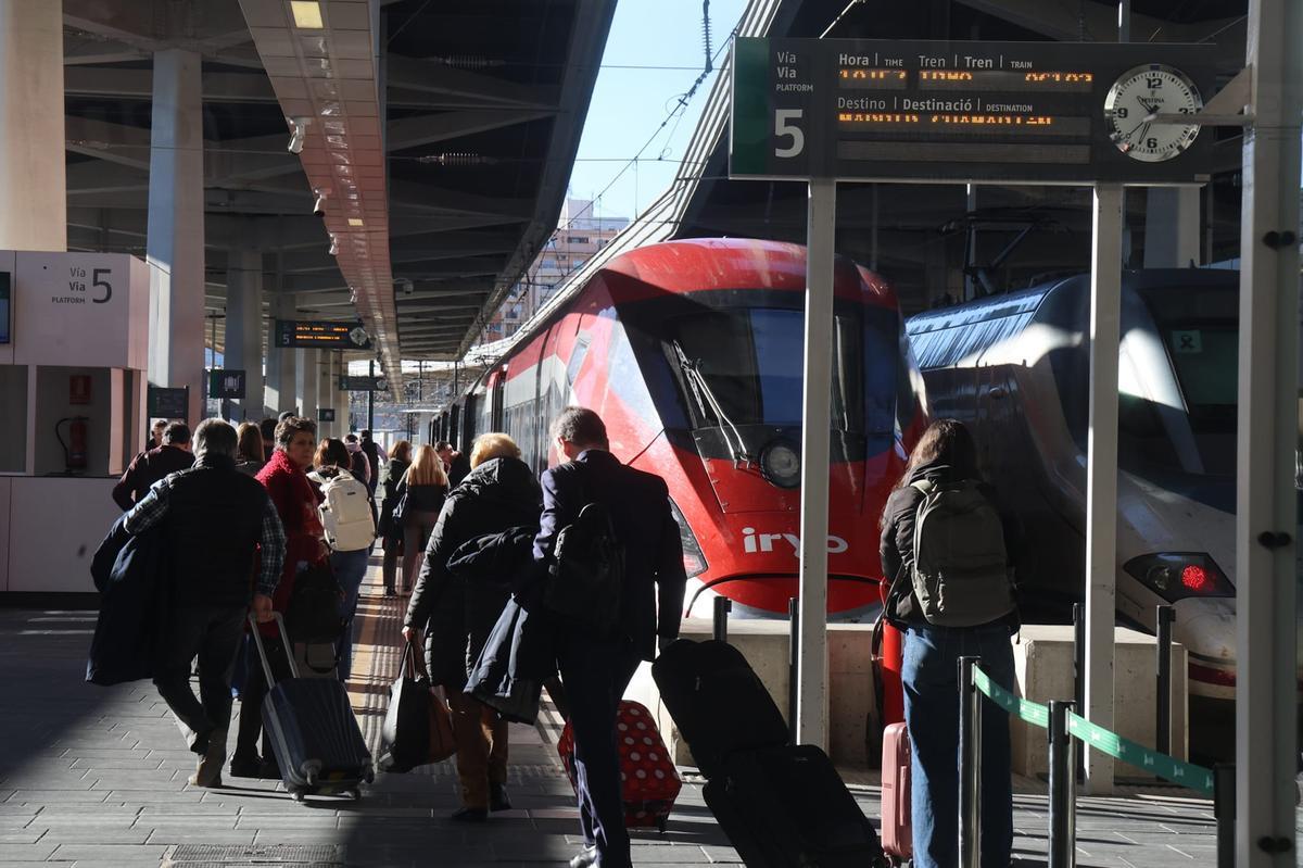 Estación Joaquín Sorolla, ayer.