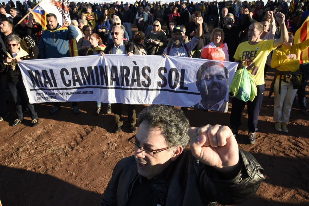 Lledoners s'omple un any després de l'empresonament dels líders independentistes