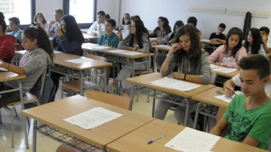 Una de les aules del nou Institut de Cal Gravat en el primer dia de classe.