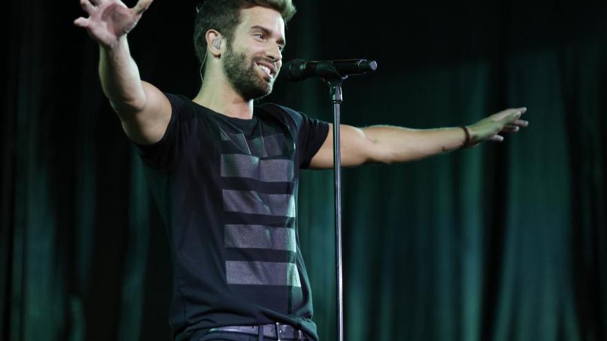 Pablo Alborán, durante su concierto en Valencia