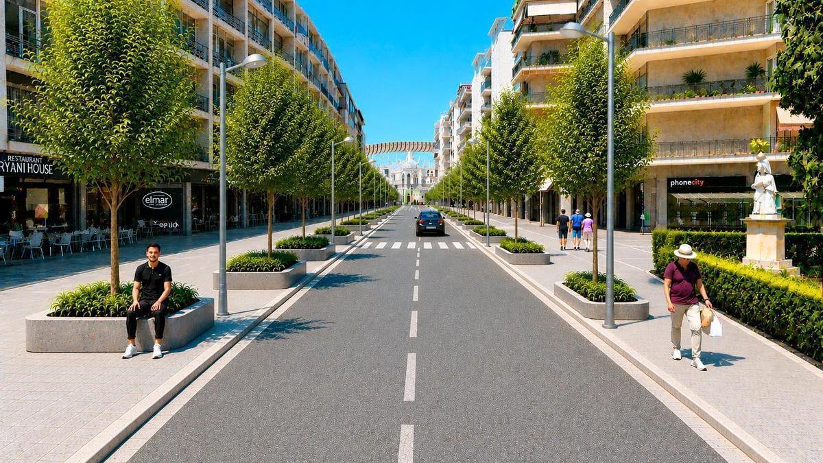 Así quedará la calle Imagen tras las obras del tranvibús