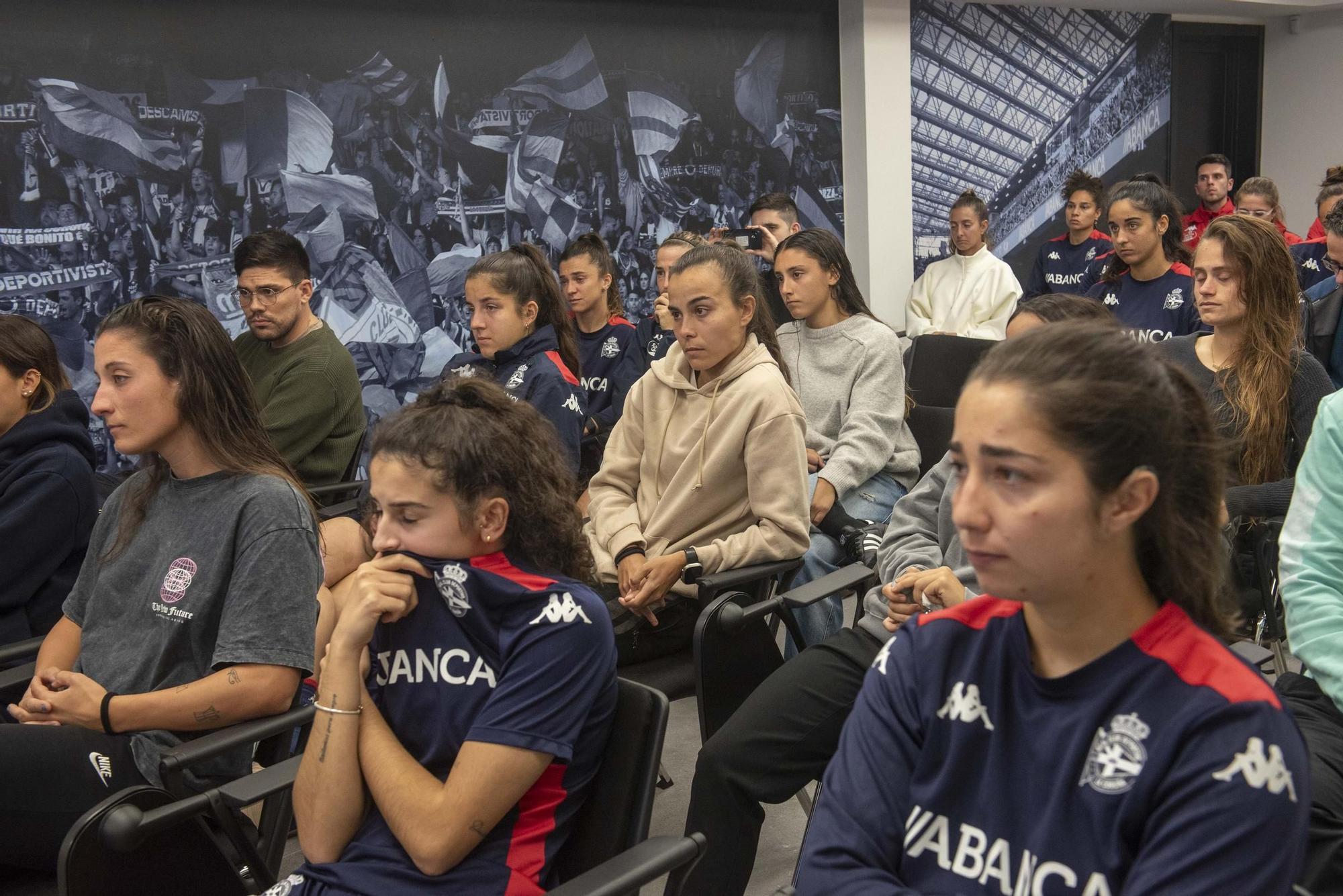 Despedida de Irene Ferreras como entrenadora del Deportivo