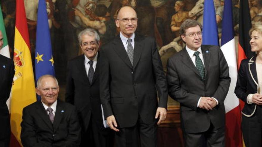 Foto de familia de los ministros en Roma.
