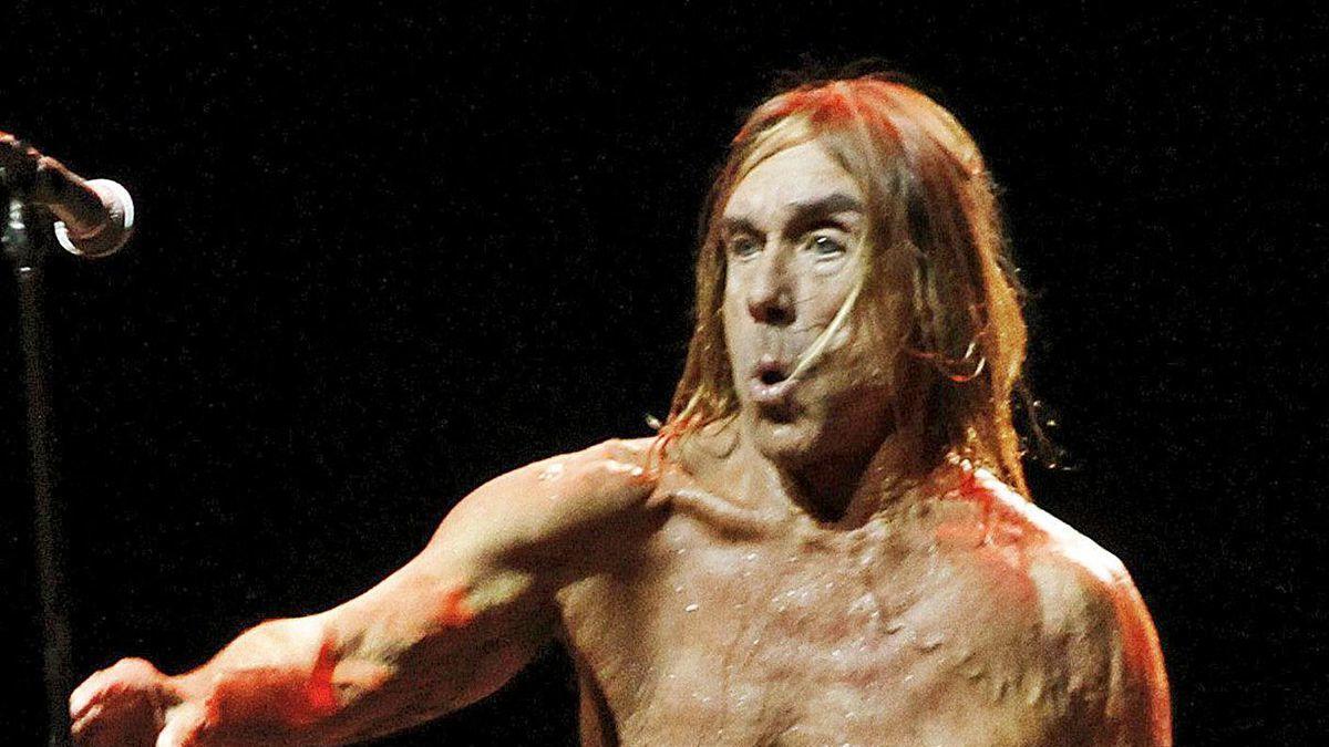 Iggy Pop, durante su concierto en La Ería.