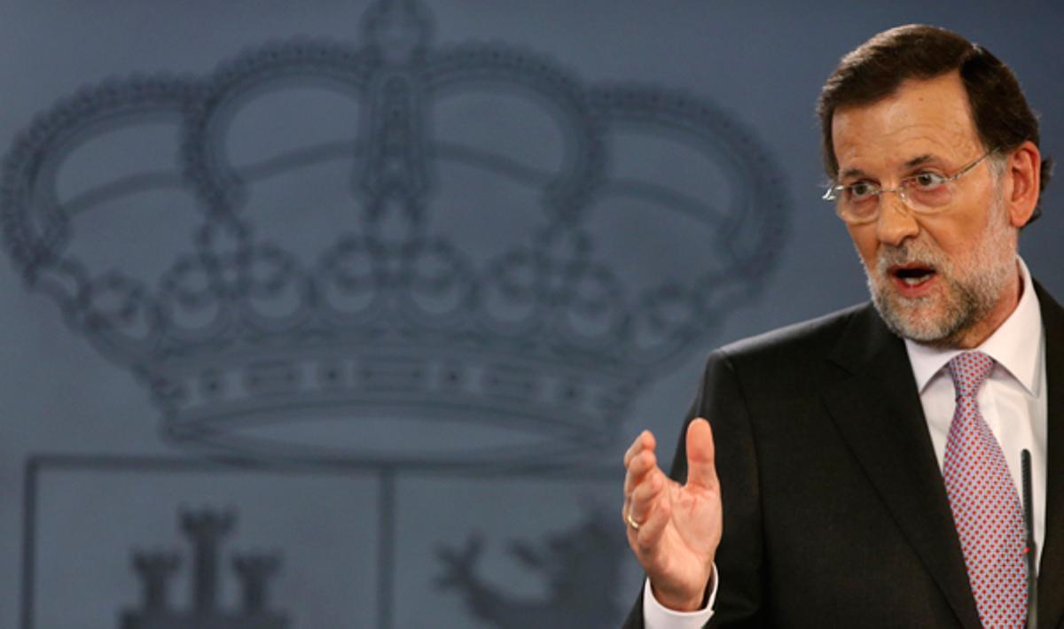 Rajoy anuncia el rescat a Catalunya.