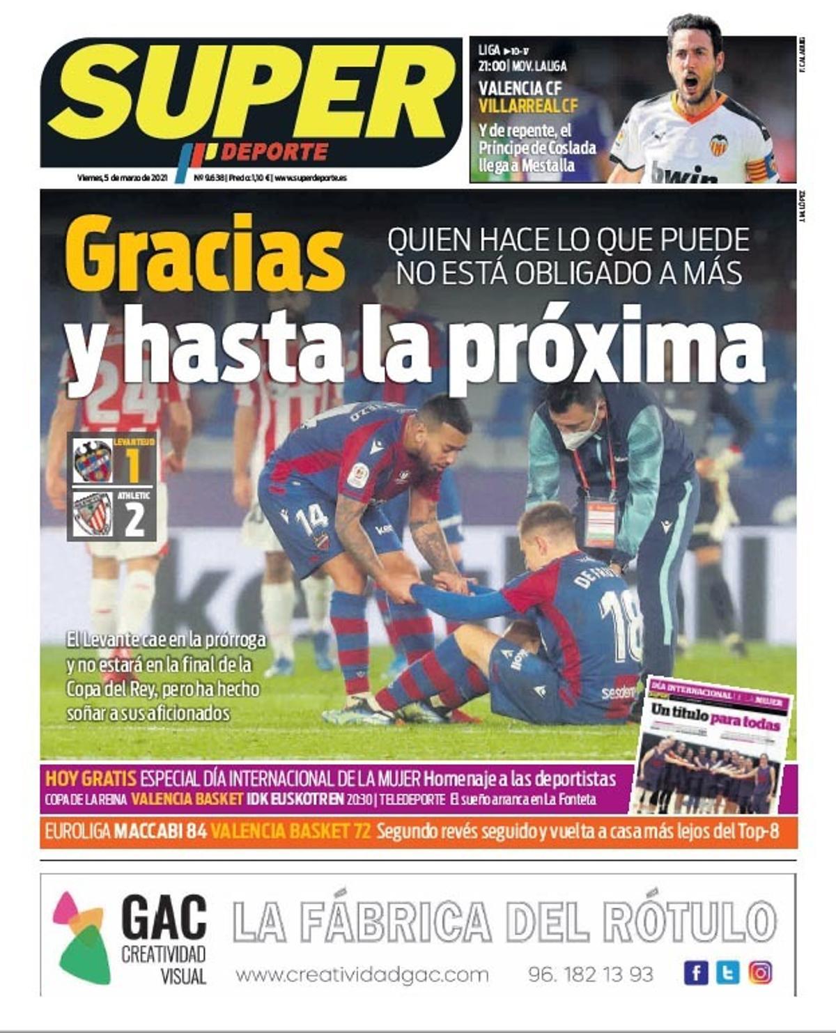 Esta es la portada de SUPER del viernes