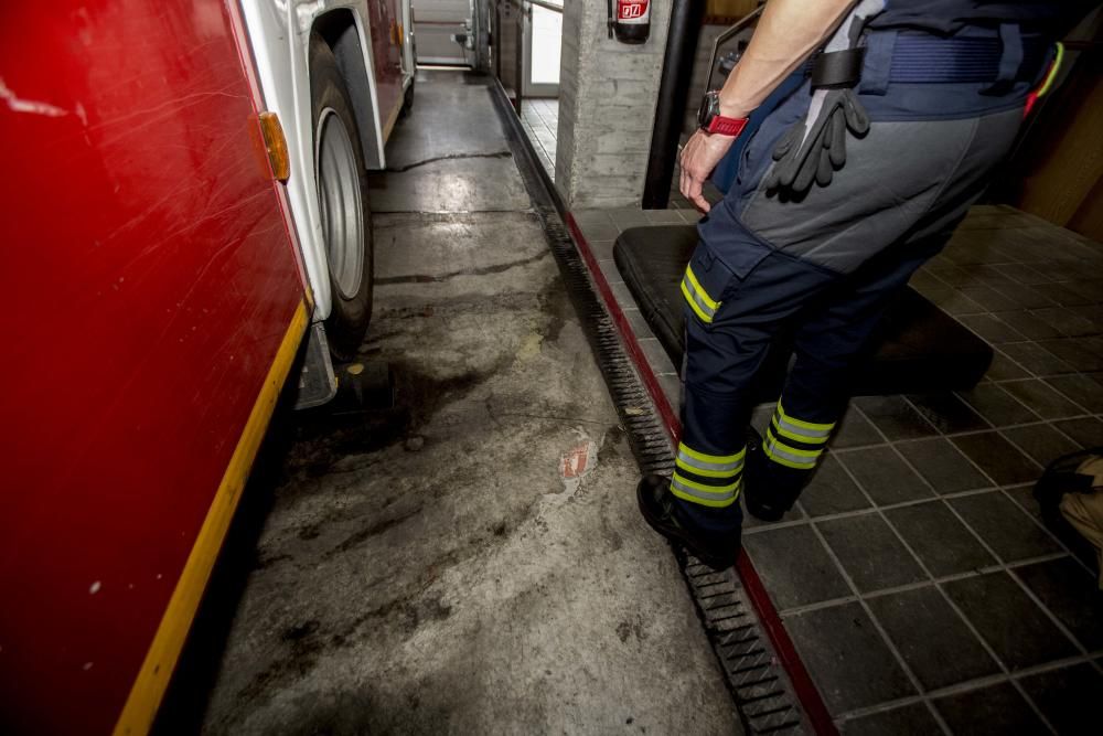 Parque de Bomberos de Alicante en mal estado