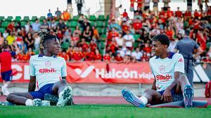 El primer entrenamiento de la selección tras la conquista de la Eurocopa