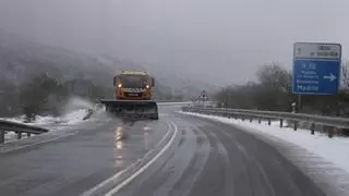 Estado de las carreteras en la provincia de Zamora: la nieve complica el tránsito