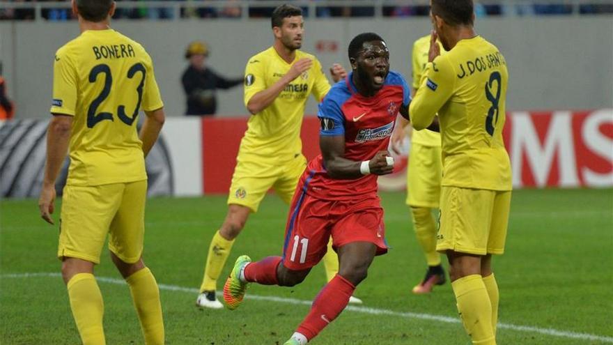 El Villarreal sufre para sacar un punto ante el Steaua (1-1)