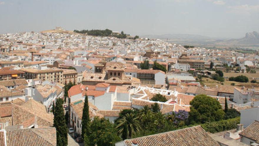 Vista superior de la ciudad de Antequera.