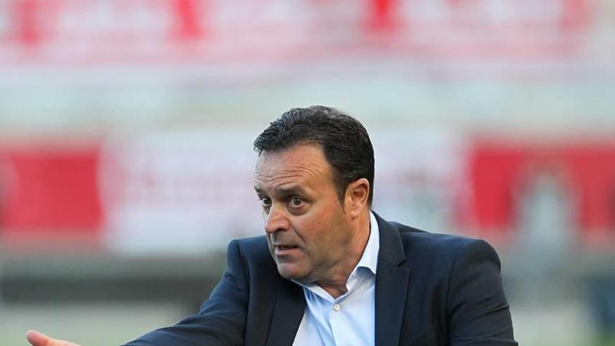 José María Salmerón, el entrenador del Real Murcia.