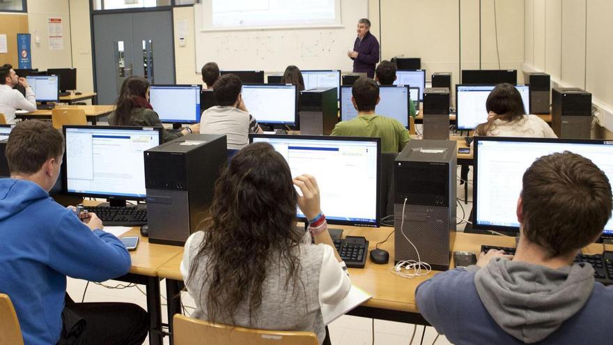 Aula de formación en la Universitat Jaume I.