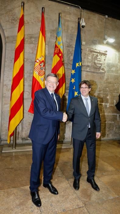 Cumbre bilateral entre Puig y Puigdemont en Valencia