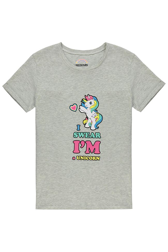 Camiseta con estampado de unicornio