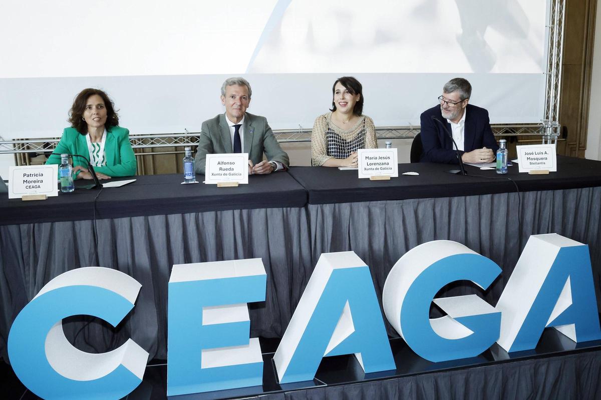 Desde la izquierda: Patricia Moreira, Alfonso Rueda, María Jesús Lorenzana y José Luis Alonso Mosquera.