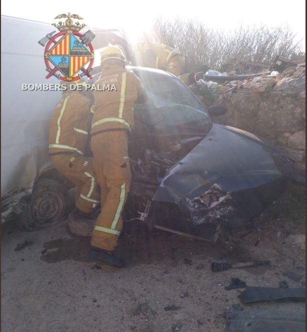 Accidente de tráfico cerca de Son Banya