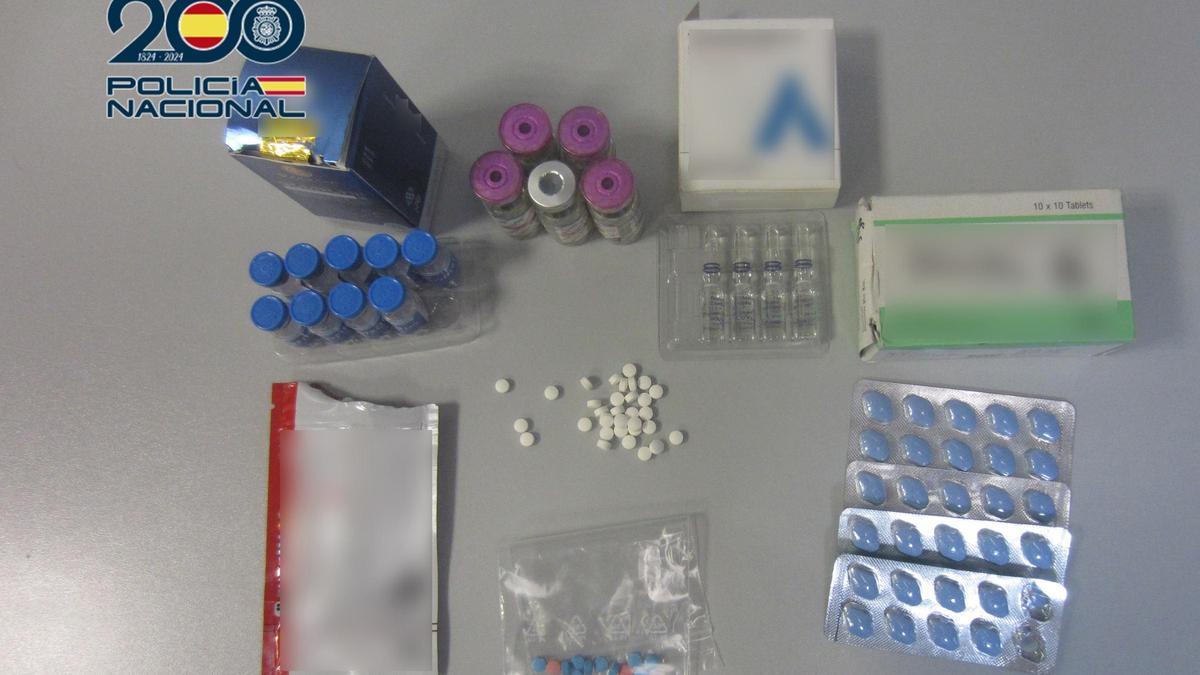 Imagen de los anabolizantes intervenidos al detenido en València.