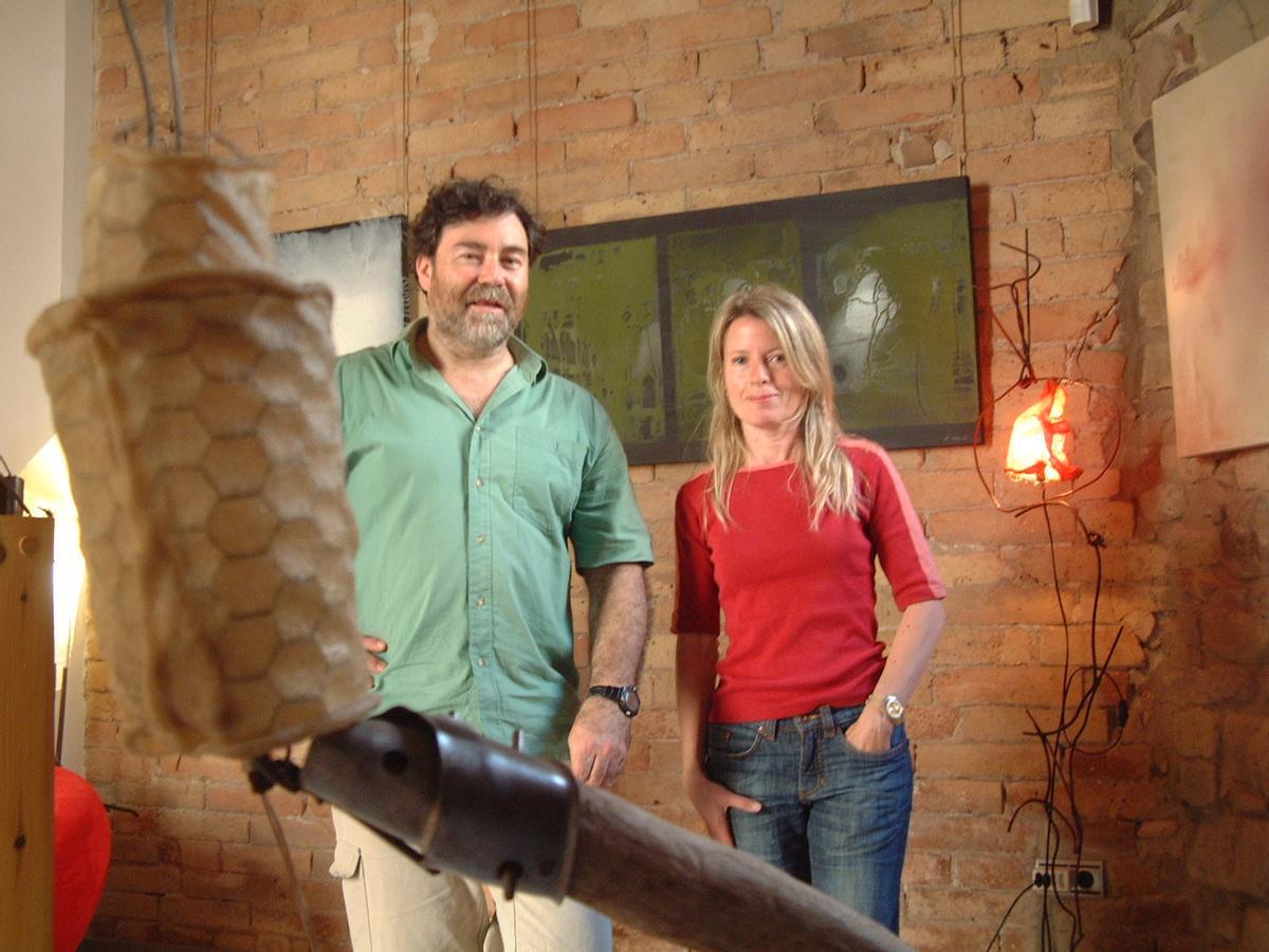Joan Aguiló i Àngela Falcó van exposar plegats a la Sala d'Art Rubiralta, l'any 2005