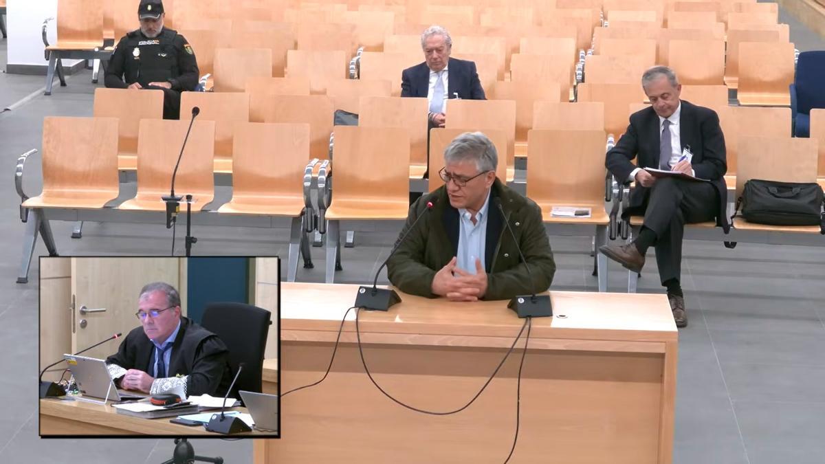 Martin Francisco Sicilia Pardos, de Técnicas Reunidas, durante su declaración como testigo ante el juicio a los Pujol.