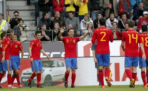 Xavi Hernández ha disputado 133 partidos con España, anotando 12 goles. Tiene en su palmarés un Mundial y dos Eurocopas.