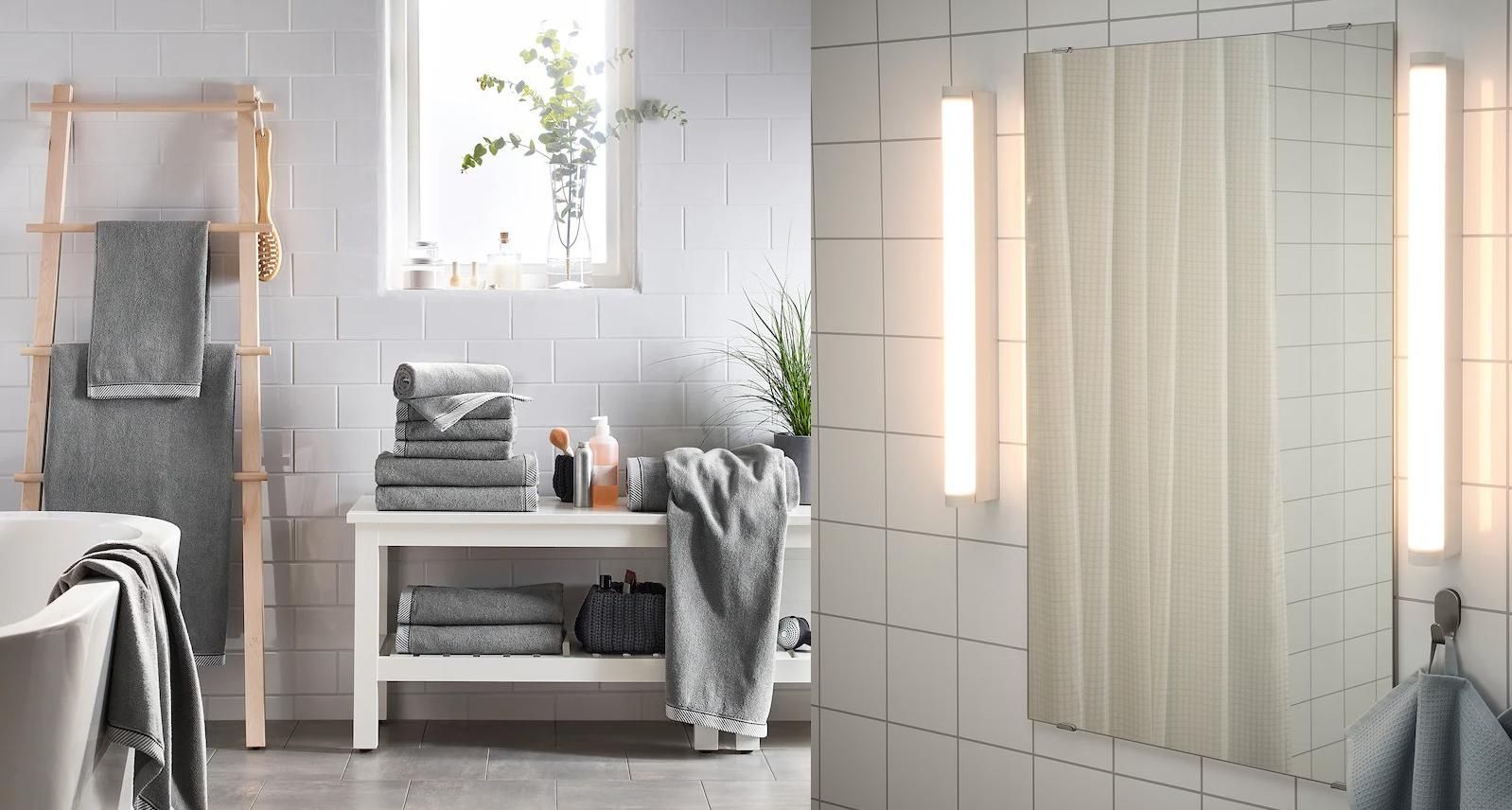 OFERTAS IKEA | Cambiar las toallas y la iluminación del baño puede darle un aire nuevo