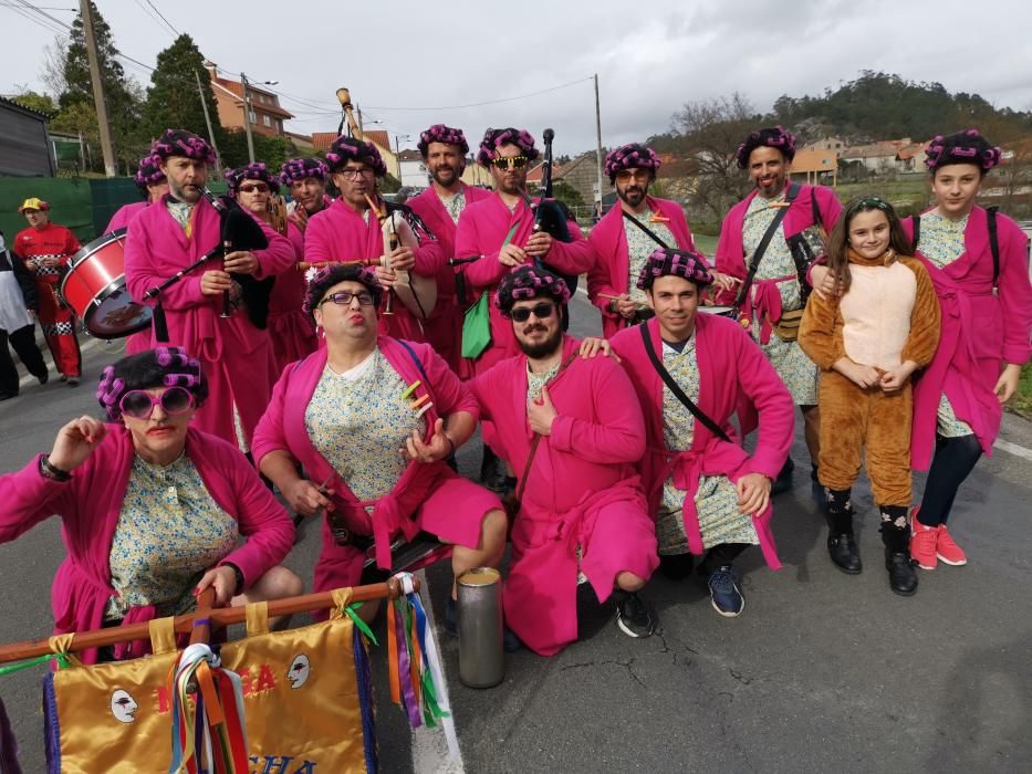 Moaña, Aldán y Bueu dicen adiós a sus carnavales con altas dosis de humor y originalidad.