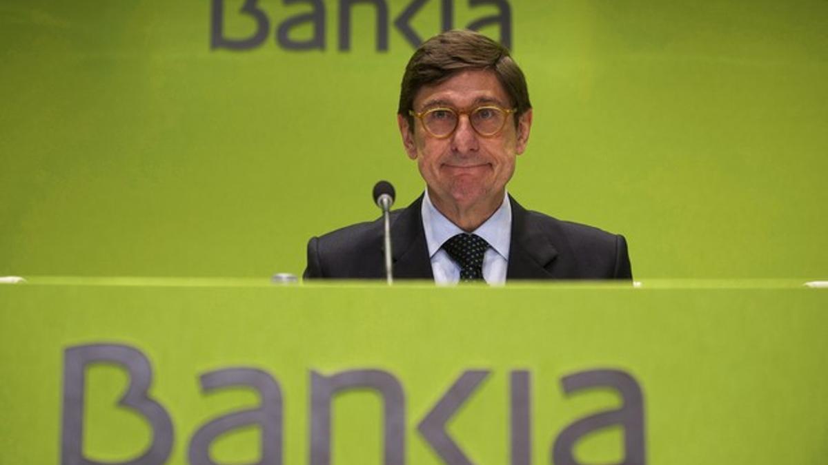 El presidente de Bankia, José Ignacio Goirigolzarri, este miércoles.