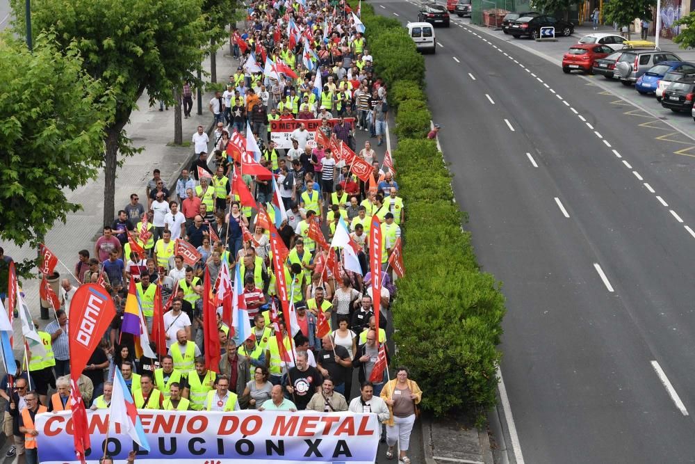 La protesta cortó el tráfico en el centro de la ciudad y provocó grandes retenciones de vehículos.