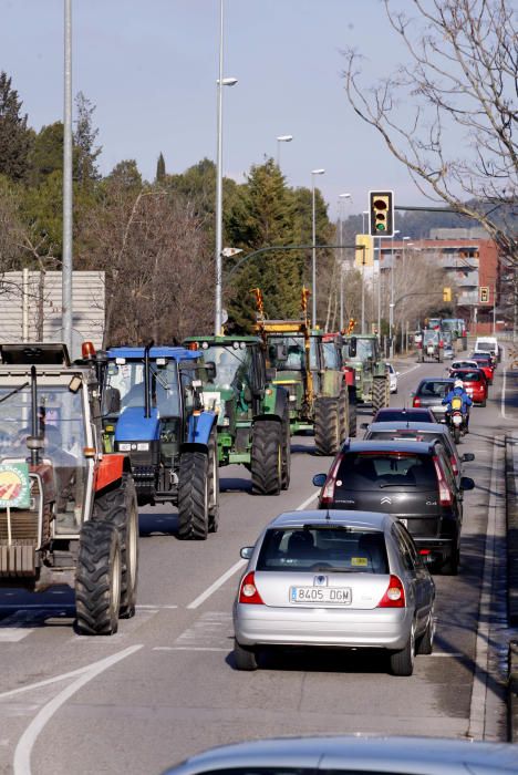 Marxa de tractors a Girona