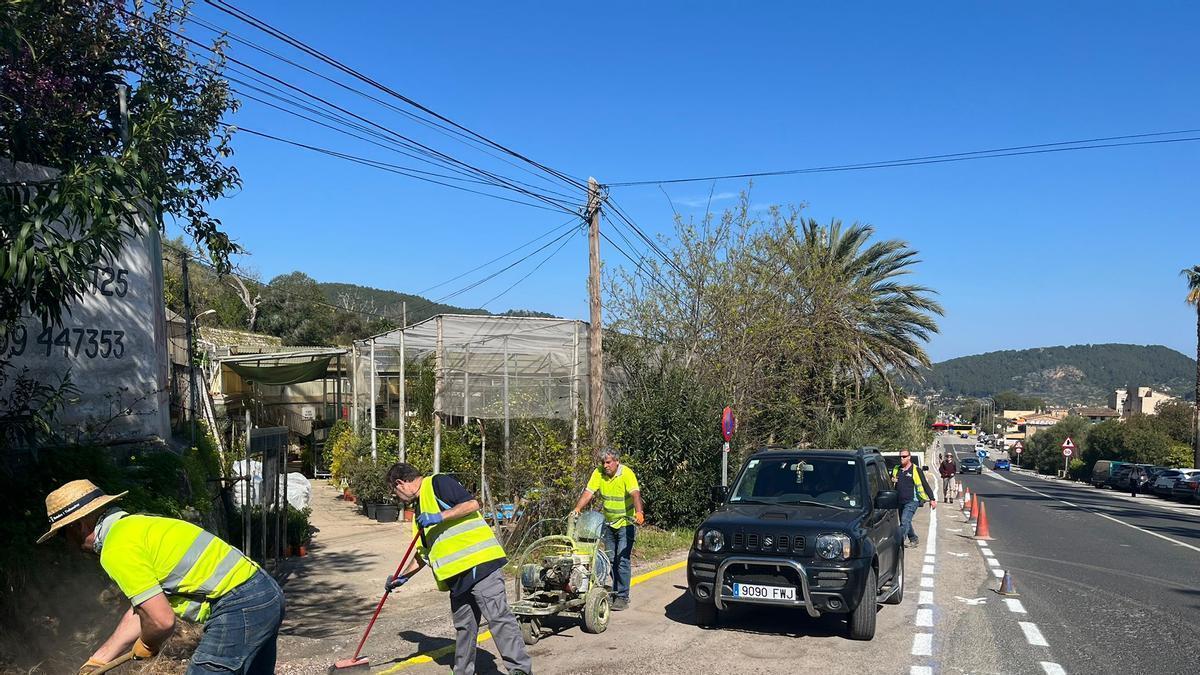 El Consell asegura que los aparcamientos creados por el Ayuntamiento en el desvío de Sóller carecen de autorización