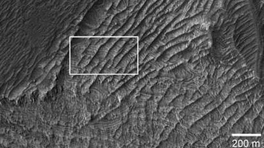 Descubierto en Marte un nuevo tipo de formación geológica