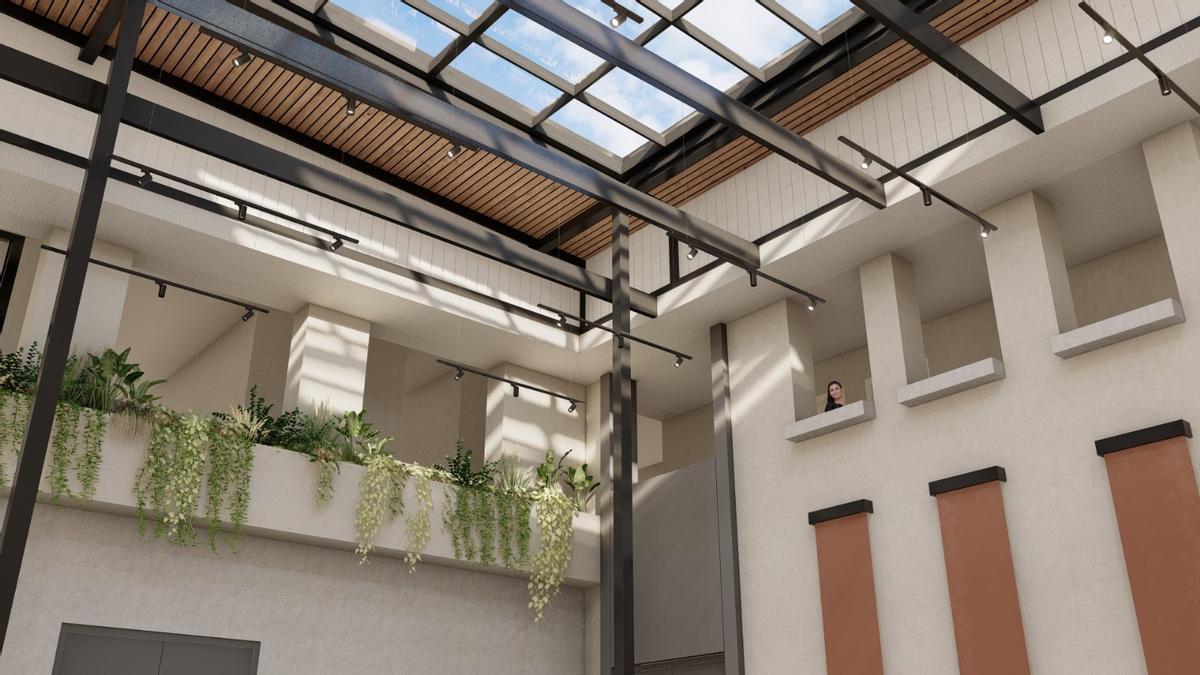 El antiguo patio será una sala multiusos cubierta.