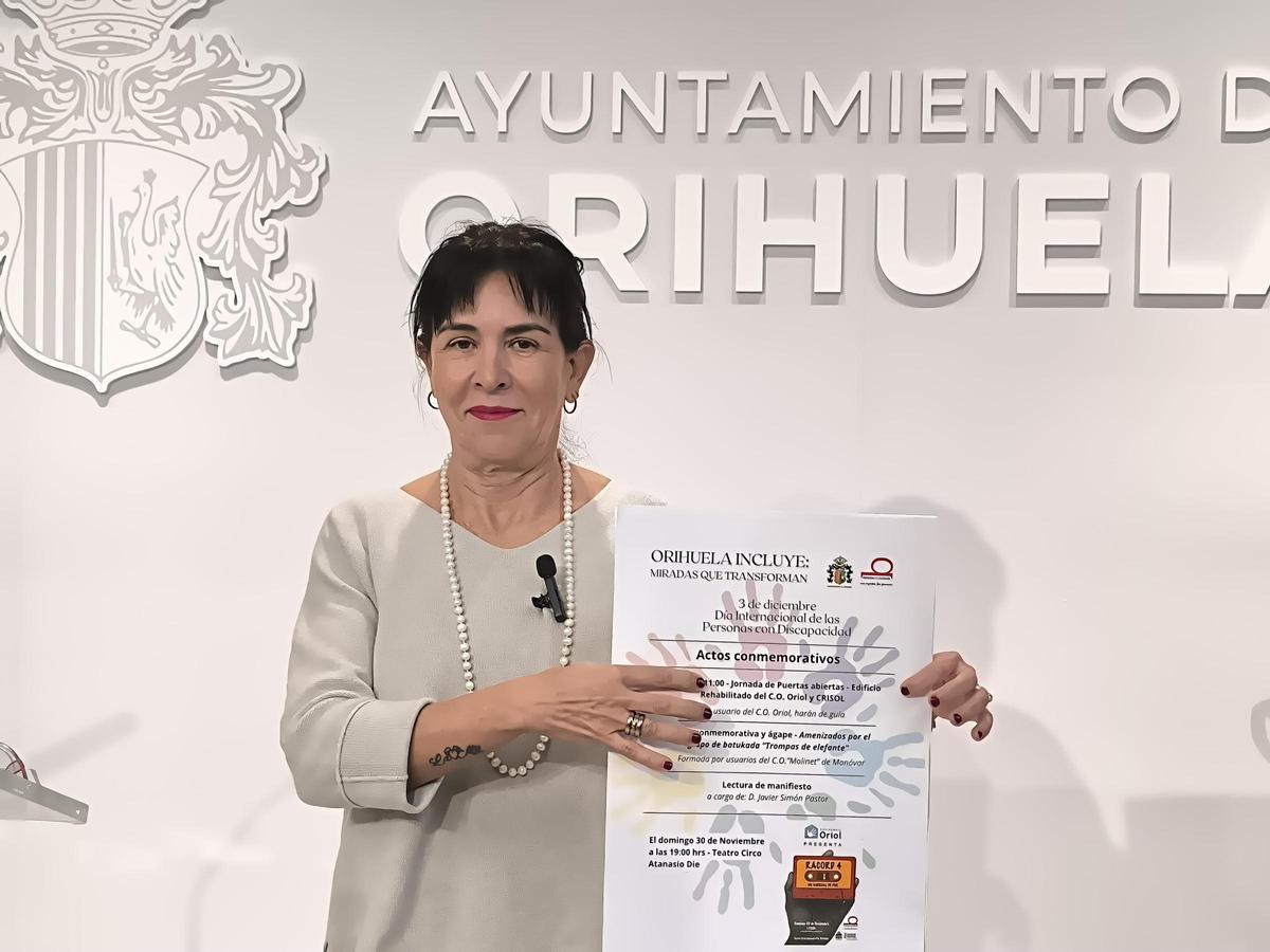 La edil presenta los actos