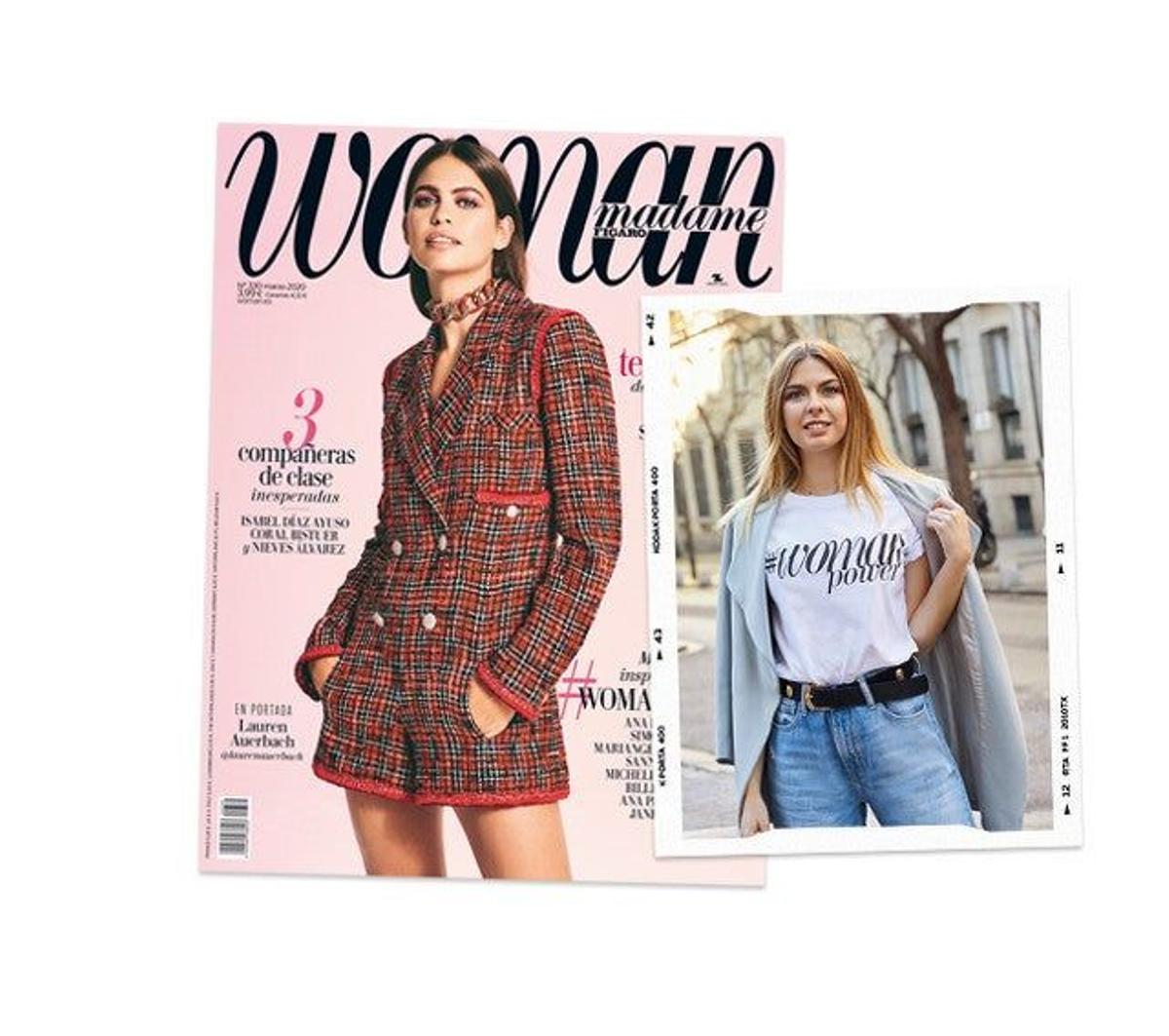 Camiseta '#WomanPower' con la revista Woman. (Precio: 3,99 euros)