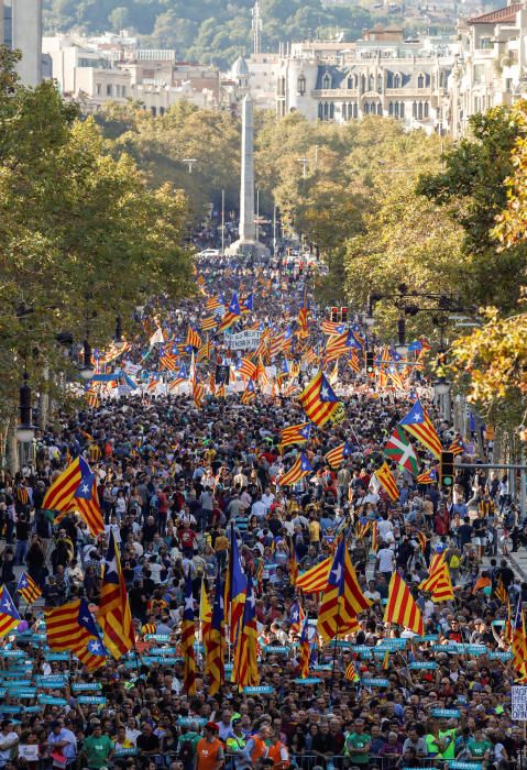 Manifestación en Barcelona en contra del artículo 155