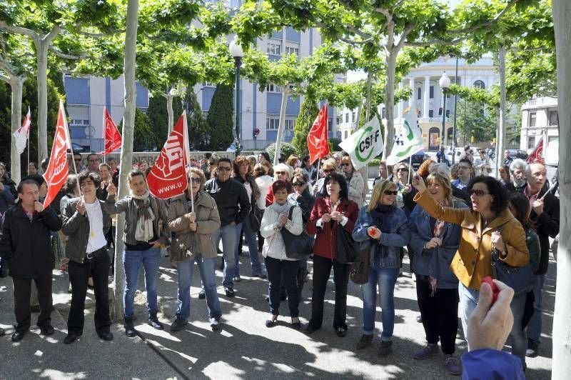 Fotogalería de la protesta de las limpiadoras frente a la DGA