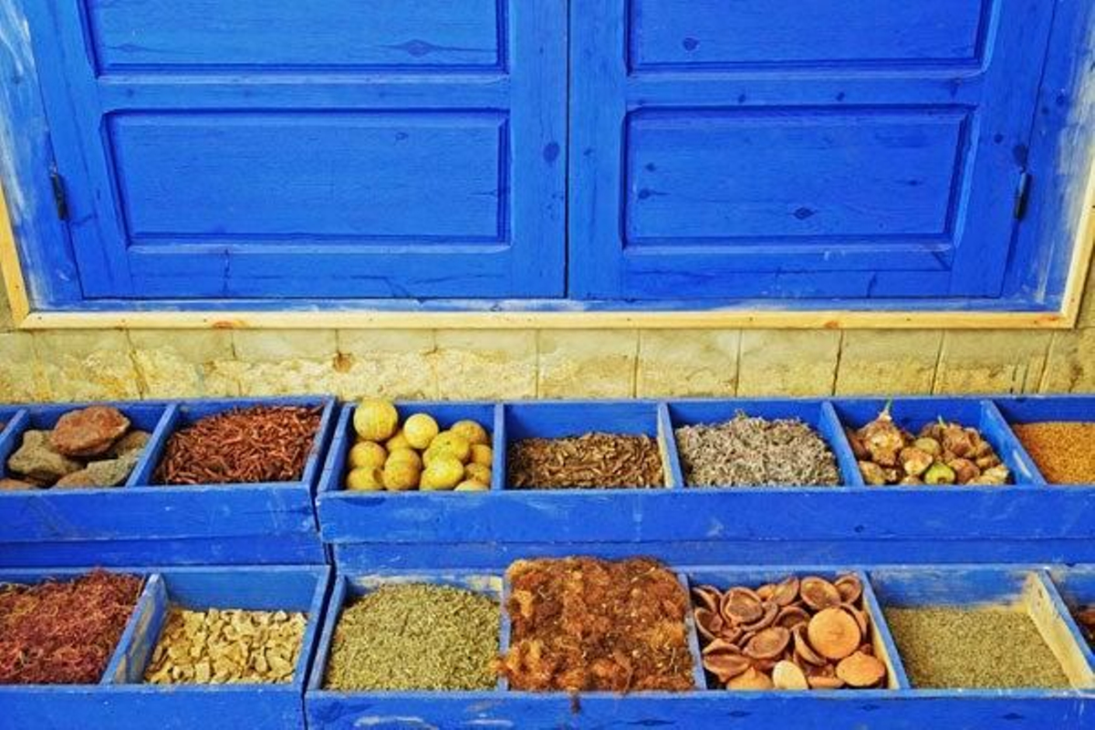 Mercado en Essaouira. La localidad fue declarada Patrimonio de la Humanidad por la Unesco.