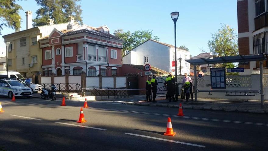 Lugar en el que se ha producido el accidente en la avenida Juan Sebastián Elcano.