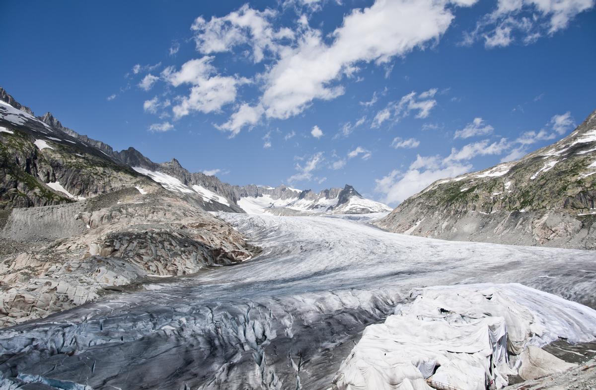 El impresionante glaciar que da nombre al tren.