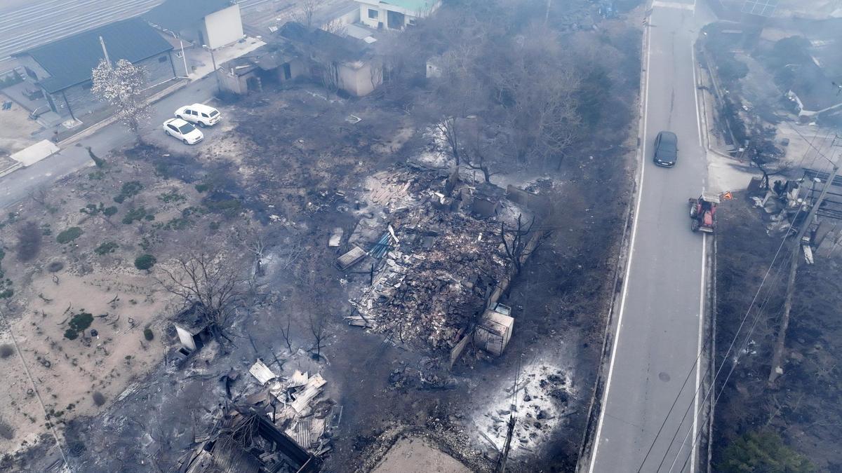 Ascienden a 18 los muertos en los incendios forestales del sudeste de Corea del Sur