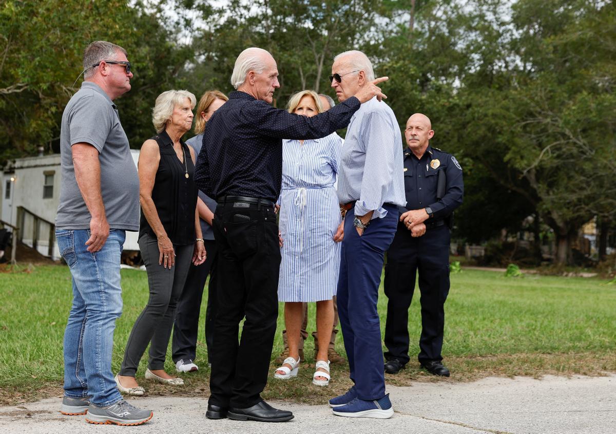 Biden visita a los afectados por el huracán Idalia en Florida