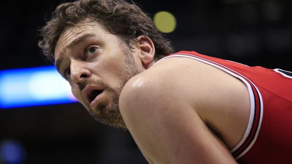 Pau Gasol durante un partido con los Bulls esta temporada