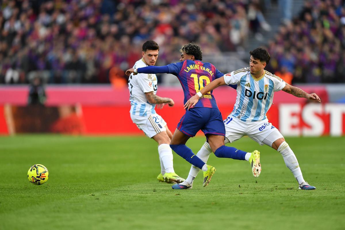 Fútbol. Partido correspondiente a la jornada 21 de Primera División temporada 2025-2026 entre el FC Barcelona y el Real Oviedo. Spotify Camp Nou FUTBOL FC BARCELONA vs REAL OVIEDO TEMPORADA 2025-2026 Fútbol. Partido correspondiente a la jornada 21 de Primera División temporada 2025-2026 entre el FC Barcelona y el Real Oviedo. Spotify Camp Nou FUTBOL FC BARCELONA vs REAL OVIEDO TEMPORADA 2025-2026