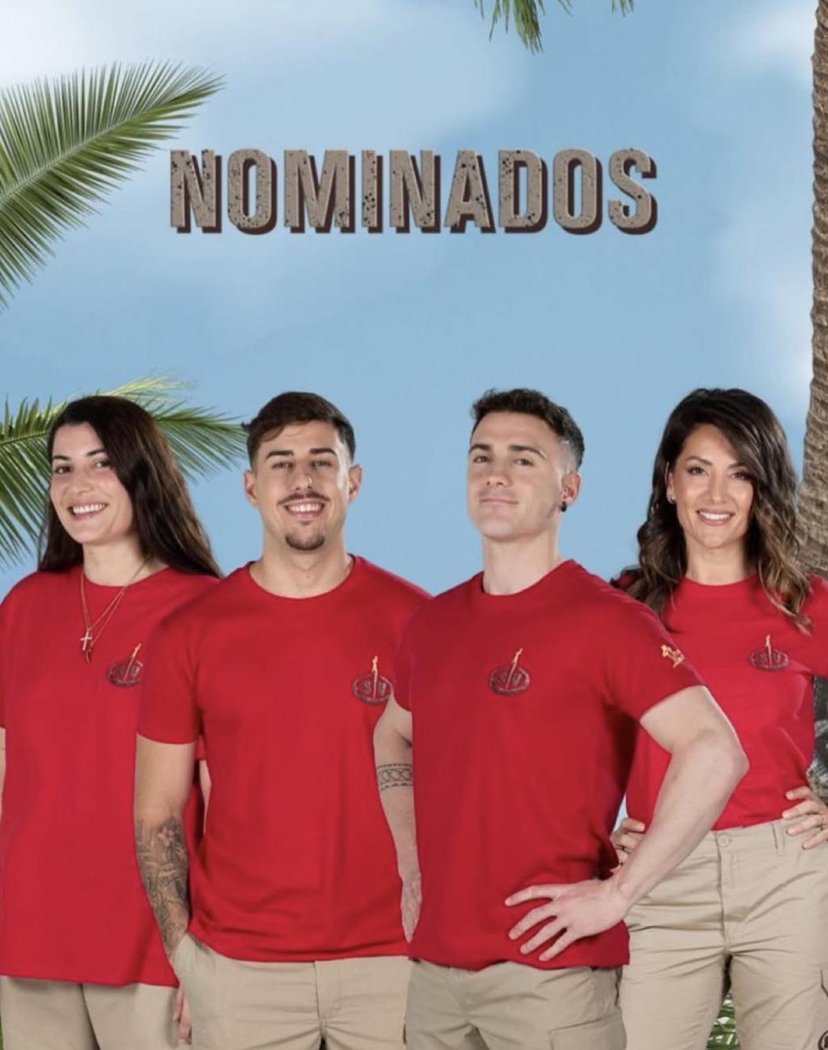 Alba Paul, Aratz, Borja y Nagore, nominados en 'Supervivientes'