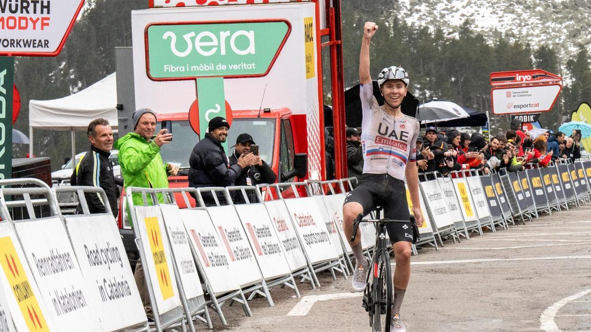 Tadej Pogacar entra guanyador a Vallter