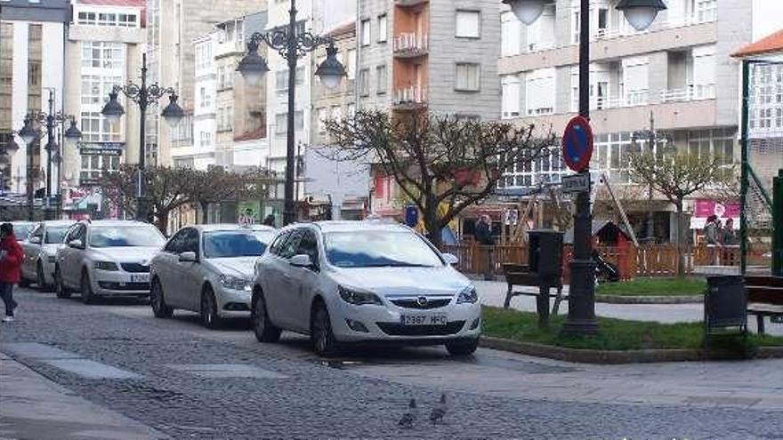 Parada de taxis de la Alameda. // L.F.