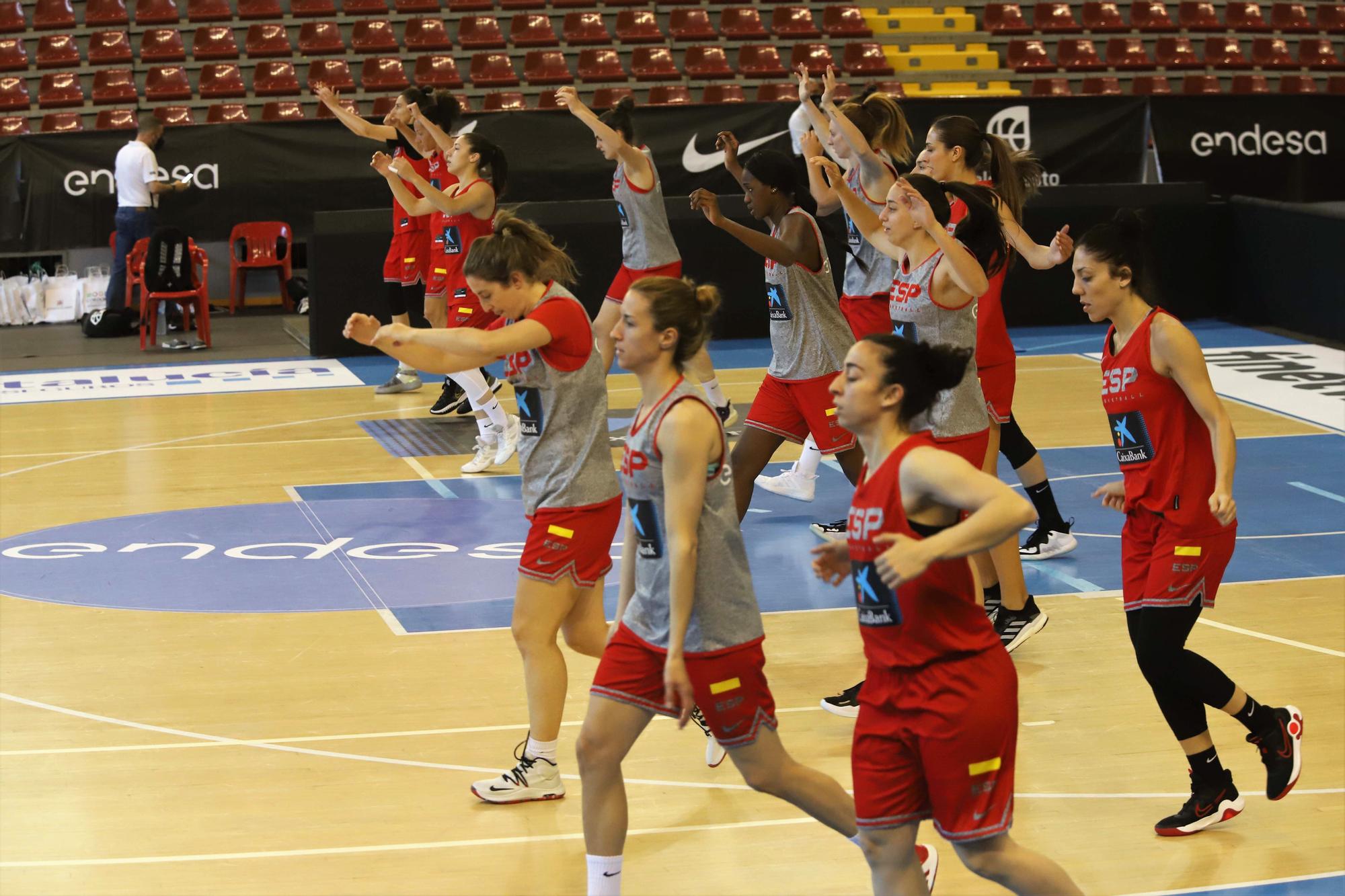 Segunda jornada de la selección española femenina de baloncesto en Córdoba