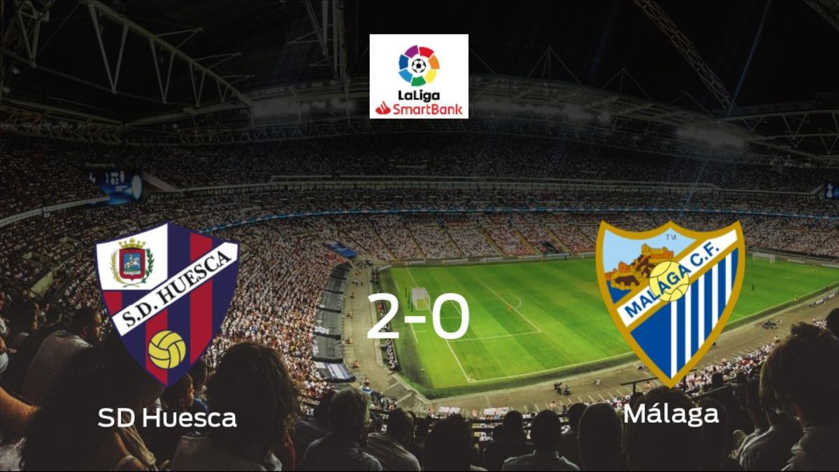 Los tres puntos se quedan en casa: SD Huesca 2-0 Málaga