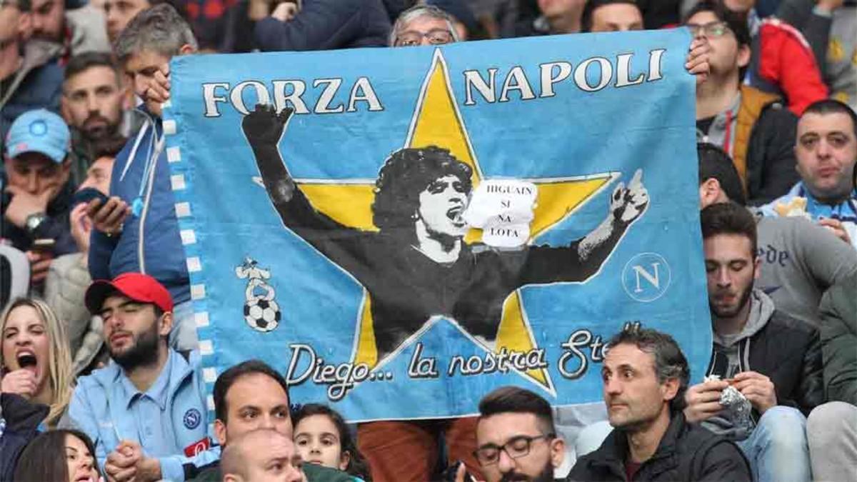 Maradona es un ídolo en Nápoles